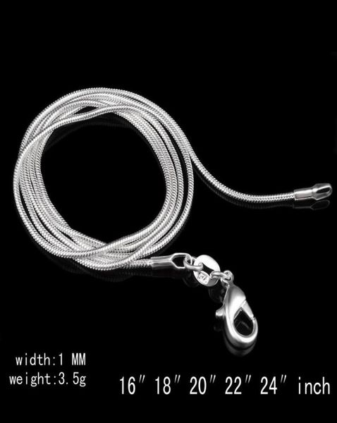 1mm 925 sterling silver smooth snake chain necklace jewelry 1630quot mix size dhl 4908040
1mm 925 sterling silver smooth snake chain necklace jewelry 1630quot mix size dhl 4908040