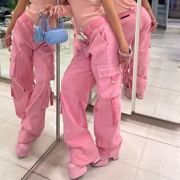 women's pants s pink pocket straight loose cargo american style retro high waist wide leg streetwear women street fashion trousers 2307, Black;white
women's pants s pink pocket straight loose cargo american style retro high waist wide leg streetwear women street fashion trousers 2307, Black;white