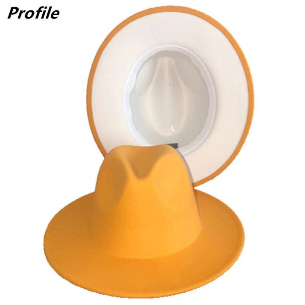 wide brim hats bucket twocolor fedora hat color adjustable fedora felt yellow white jazz winter 230801, Blue;gray
wide brim hats bucket twocolor fedora hat color adjustable fedora felt yellow white jazz winter 230801, Blue;gray