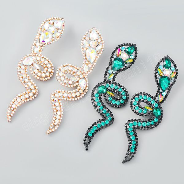 green rhinestone snake charms dangle earrings for women jewelery fashion party earrings accessories, Silver
green rhinestone snake charms dangle earrings for women jewelery fashion party earrings accessories, Silver