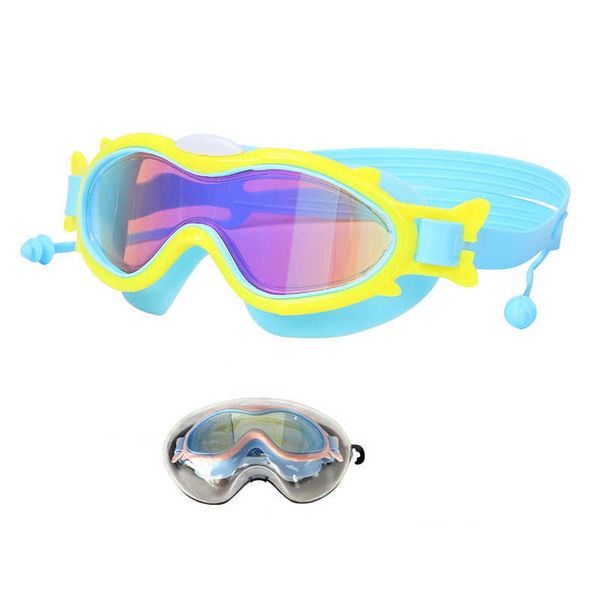 kids swimming goggles waterproof diving surfing swimming glasses children swim eyewear earplug adjustable anti fog uv protection, Blue
kids swimming goggles waterproof diving surfing swimming glasses children swim eyewear earplug adjustable anti fog uv protection, Blue