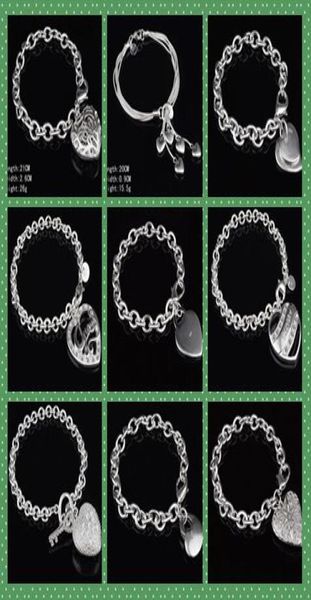 man woman bracelets mix order 9 styles 10pcslot plated 925 silver love heart pendant link chain charm bracelets highquality5565410, Black
man woman bracelets mix order 9 styles 10pcslot plated 925 silver love heart pendant link chain charm bracelets highquality5565410, Black