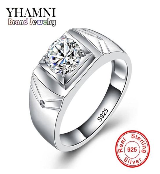 yhamni original real 925 sterling silver rings for man men wedding jewelry ring 1 carat cz diamond engagement ring mjz0113556370, Slivery;golden
yhamni original real 925 sterling silver rings for man men wedding jewelry ring 1 carat cz diamond engagement ring mjz0113556370, Slivery;golden