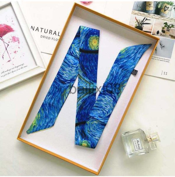 scarves handbag scarf van gogh oil painting series ladies silk scarf luxurious hair bandana tie bag handle ribbon women's bandana g37 j, Blue;gray
scarves handbag scarf van gogh oil painting series ladies silk scarf luxurious hair bandana tie bag handle ribbon women's bandana g37 j, Blue;gray