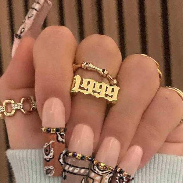 1997 1998 1999 birth year rings for women men gothic stainless steel ring wedding retro jewelry christmas gift anillos mujer, Silver
1997 1998 1999 birth year rings for women men gothic stainless steel ring wedding retro jewelry christmas gift anillos mujer, Silver