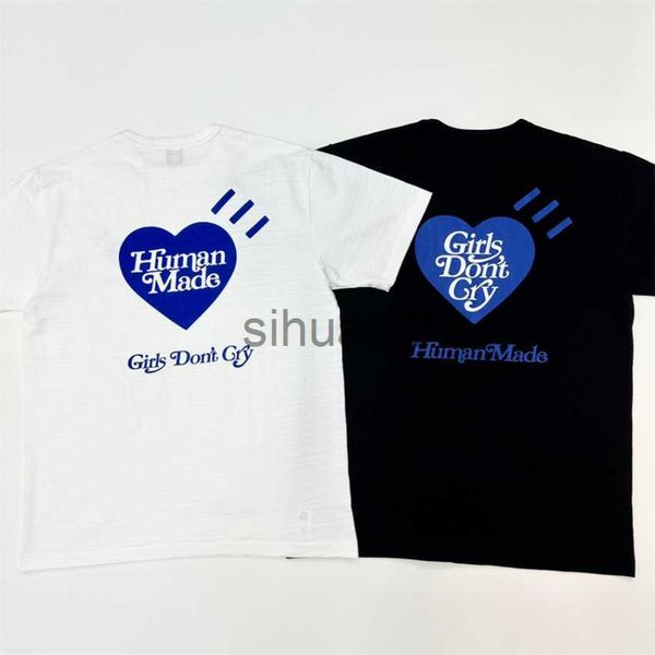 men's t-shirts 2023ss blue heart print human made girls dont cry t shirt men women valentine's day limited edition tees j230731, White;black
men's t-shirts 2023ss blue heart print human made girls dont cry t shirt men women valentine's day limited edition tees j230731, White;black