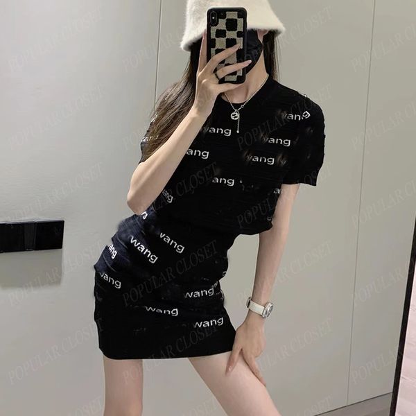 womens knitted suit stretch sweater short sleeve skirt correct letter black white slim set girls clothes elastic waist dress sml
womens knitted suit stretch sweater short sleeve skirt correct letter black white slim set girls clothes elastic waist dress sml