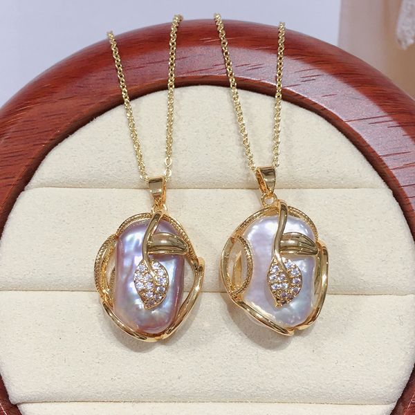 pendant necklaces zhboruin 100% real natural freshwater baroque pearl necklace big jewelry leaf chain for woman girl gift 230801, Silver
pendant necklaces zhboruin 100% real natural freshwater baroque pearl necklace big jewelry leaf chain for woman girl gift 230801, Silver
