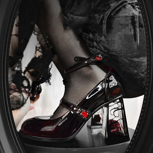 dress shoes punk gothic high heels pumps women rose heeled patent leather lolita shoes woman y2k ankle straps black mary jane shoes 230801
dress shoes punk gothic high heels pumps women rose heeled patent leather lolita shoes woman y2k ankle straps black mary jane shoes 230801