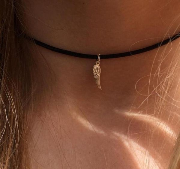 fashion boho choker simple angel wing necklace on black cord chokers4829589, Golden;silver
fashion boho choker simple angel wing necklace on black cord chokers4829589, Golden;silver