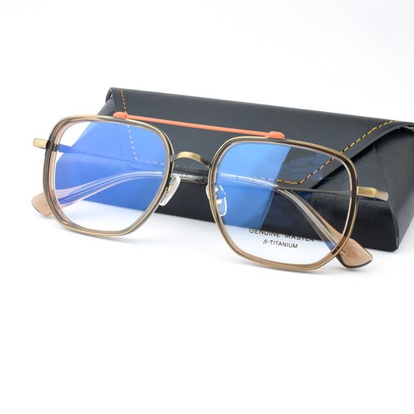 handmade double nose bridge ultra light eyeglasses anti-blue light pure b- titanium retro square frame business men fashion quadrate myopia, Silver
handmade double nose bridge ultra light eyeglasses anti-blue light pure b- titanium retro square frame business men fashion quadrate myopia, Silver