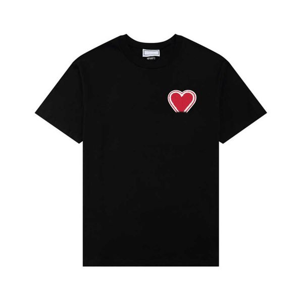2023 paris fashion mens designer t shirt amis embroidered all kinds of fashion solid color big love round short sleeve t-shirt for men and w, White;black
2023 paris fashion mens designer t shirt amis embroidered all kinds of fashion solid color big love round short sleeve t-shirt for men and w, White;black