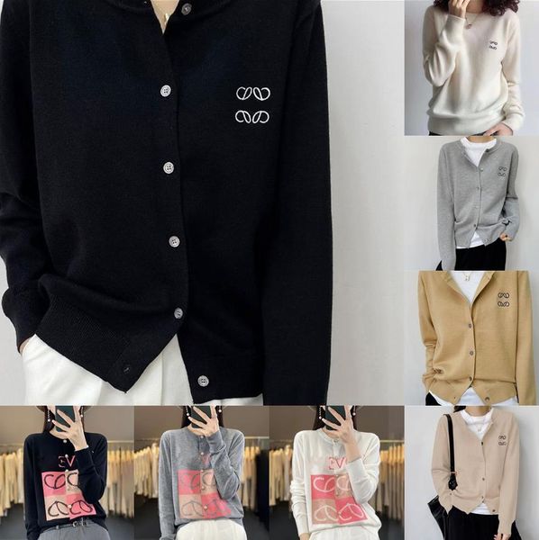 designer womens sweater knit sweatshirt loewee cardigan clothing letter embroidery autumn winter knitted sweater, White;black
designer womens sweater knit sweatshirt loewee cardigan clothing letter embroidery autumn winter knitted sweater, White;black