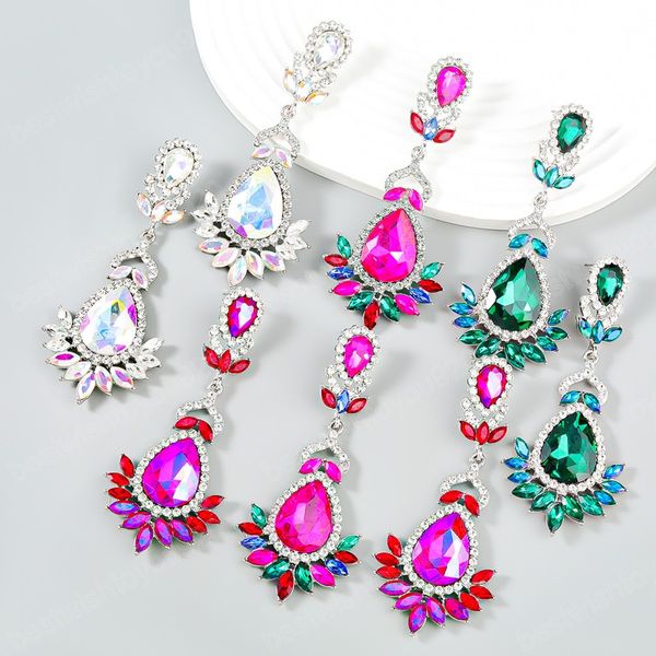 4 colors rhinestone water drop dangle earrings for women fashion jewelry earrings accessories, Silver
4 colors rhinestone water drop dangle earrings for women fashion jewelry earrings accessories, Silver