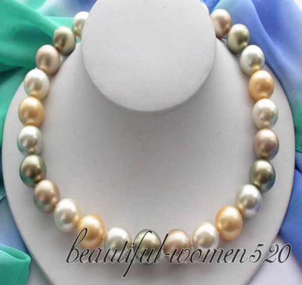 new fine pearl jewelry 18quot 14mm round multicolor south sea shell pearls necklace3441817, Silver
new fine pearl jewelry 18quot 14mm round multicolor south sea shell pearls necklace3441817, Silver