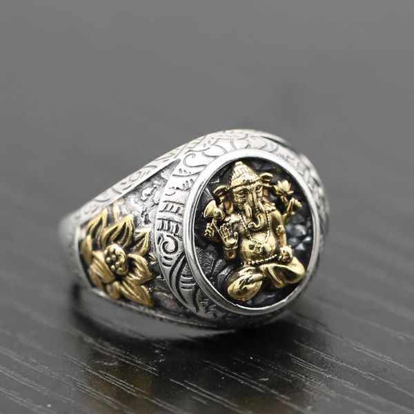 chrome heart s925 sterling silver thai silver gold elephant nose god transport ring for men's personality dominant and wealth attractio
chrome heart s925 sterling silver thai silver gold elephant nose god transport ring for men's personality dominant and wealth attractio