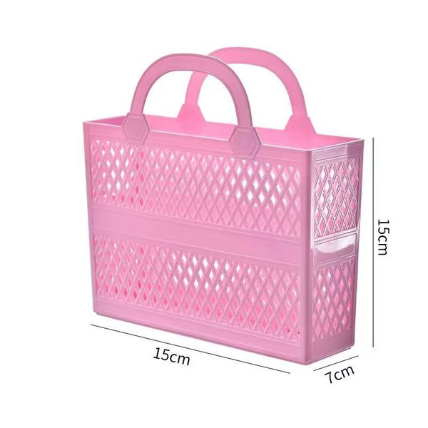 jelly plastic beach bag purse rubber material pink color hollowed out tote bag handbasket shower basket hollowed wash basket exquisite gift
jelly plastic beach bag purse rubber material pink color hollowed out tote bag handbasket shower basket hollowed wash basket exquisite gift