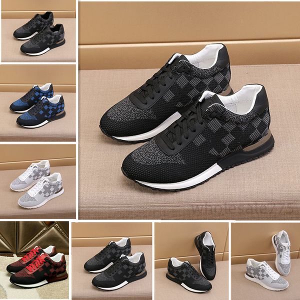 men paris genuine designer brand leather lace-up casual sports shoes mens running fashion square lattice sneakers flat mesh cloth ventilate, Black
men paris genuine designer brand leather lace-up casual sports shoes mens running fashion square lattice sneakers flat mesh cloth ventilate, Black