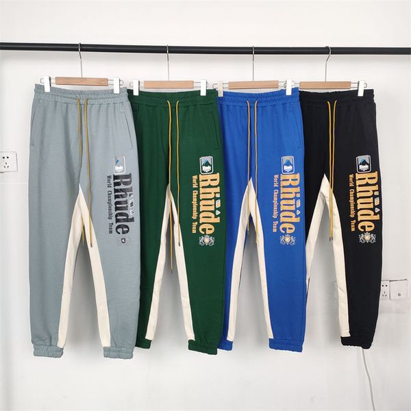 rhude mens pants high street pant for reflective sweatpants casual hip hop streetwear three colors european dept trousers us size s-xl, Blue
rhude mens pants high street pant for reflective sweatpants casual hip hop streetwear three colors european dept trousers us size s-xl, Blue