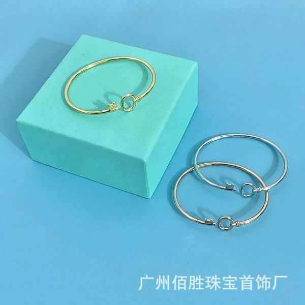 designer tiffay s925 classic plain ring open key fashion light luxury sterling silver coil bracelet design sense versatile, Black
designer tiffay s925 classic plain ring open key fashion light luxury sterling silver coil bracelet design sense versatile, Black