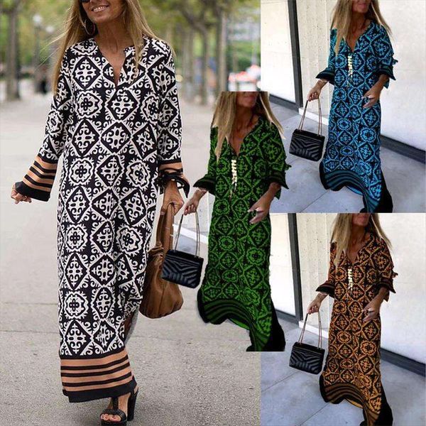 womens summer print dress refurtive casual geometry color match tribal split v neck long sleeved resort, Black;gray
womens summer print dress refurtive casual geometry color match tribal split v neck long sleeved resort, Black;gray
