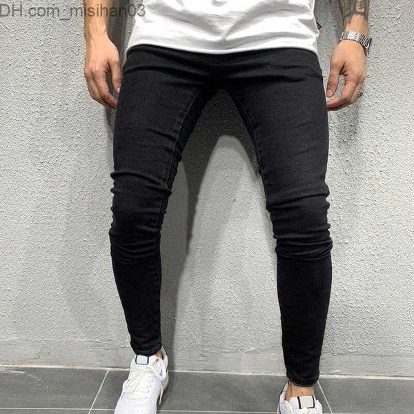 men's pants men's tight fit blue black hip hop denim casual jeans men's street clothing casual jeans z230801
men's pants men's tight fit blue black hip hop denim casual jeans men's street clothing casual jeans z230801