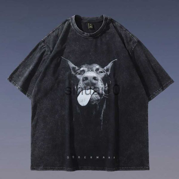 men's t-shirts men doberman dog graphic t shirt oversized streetwear hip hop funny fashion retro vintage washed black tshirt loose cott, White;black
men's t-shirts men doberman dog graphic t shirt oversized streetwear hip hop funny fashion retro vintage washed black tshirt loose cott, White;black