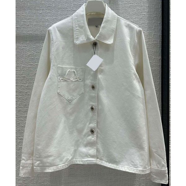 8.1 fashion pocket letter embroidery denim jacket or straight jeans white set women
8.1 fashion pocket letter embroidery denim jacket or straight jeans white set women