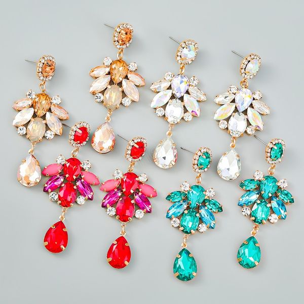 women fashion rhinestone water drop dangle earrings girls' birthday party collection earrings accessories, Silver
women fashion rhinestone water drop dangle earrings girls' birthday party collection earrings accessories, Silver