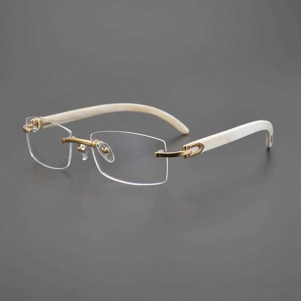 2023 new luxury designer sunglasses kajia series men's high-end natural ox angle myopia lens business frameless eye frame, White;black
2023 new luxury designer sunglasses kajia series men's high-end natural ox angle myopia lens business frameless eye frame, White;black