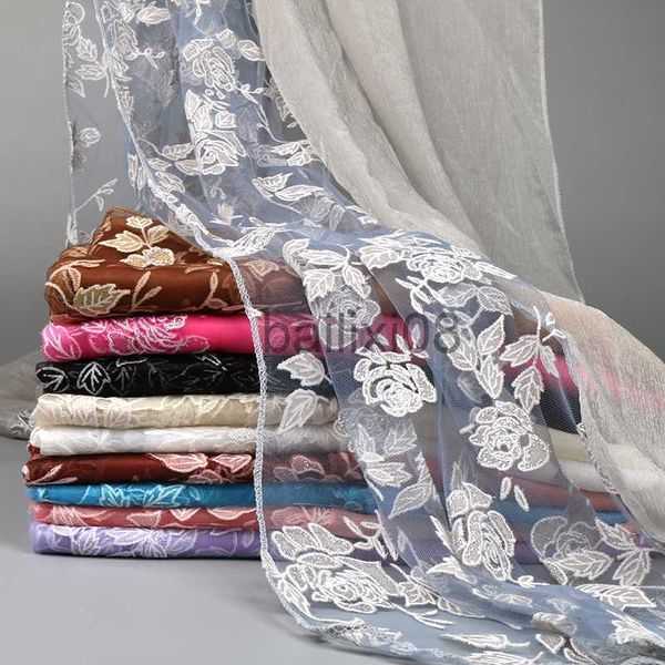 scarves le silk scarf cut flowers hollow shawl women summer lightweight scarves soft wrap beah long towel 180*90cm j230801, Blue;gray
scarves le silk scarf cut flowers hollow shawl women summer lightweight scarves soft wrap beah long towel 180*90cm j230801, Blue;gray