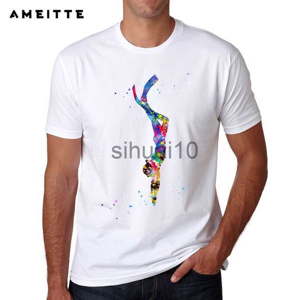 men's t-shirts 2019 fashion watercolor design scuba dive t shirt summer fitness t-shirt men's bodybuilding short sleeve tee j2307, White;black
men's t-shirts 2019 fashion watercolor design scuba dive t shirt summer fitness t-shirt men's bodybuilding short sleeve tee j2307, White;black