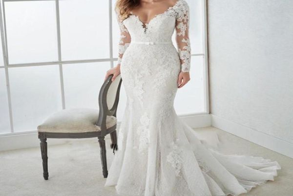 new elegant white mermaid wedding dresses lace appliques sweep train backless country bridal dresses long sleeves v neck wedding g9932419
new elegant white mermaid wedding dresses lace appliques sweep train backless country bridal dresses long sleeves v neck wedding g9932419