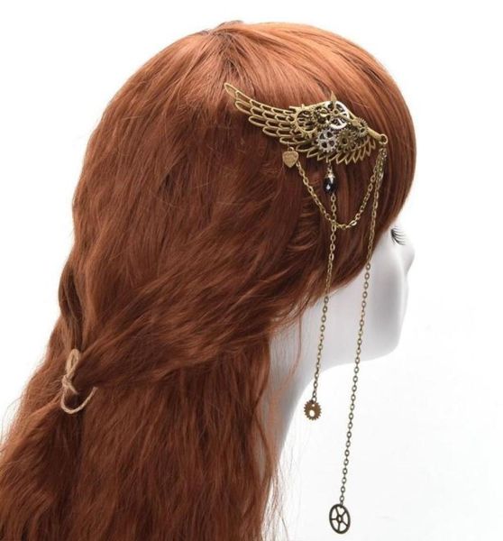 1pc vintage lolita gear wings chain tassels hair clip steampunk gothic lady headwear fast shipment new2913353, Silver
1pc vintage lolita gear wings chain tassels hair clip steampunk gothic lady headwear fast shipment new2913353, Silver