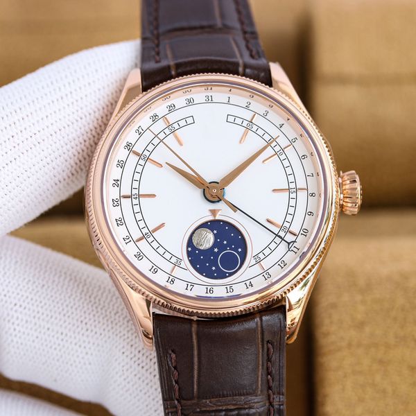 classic mens watch automatic mechanical movement 39mm fashion business watches sapphire swimming wristwatch montre de luxe waterproof, Slivery;brown
classic mens watch automatic mechanical movement 39mm fashion business watches sapphire swimming wristwatch montre de luxe waterproof, Slivery;brown