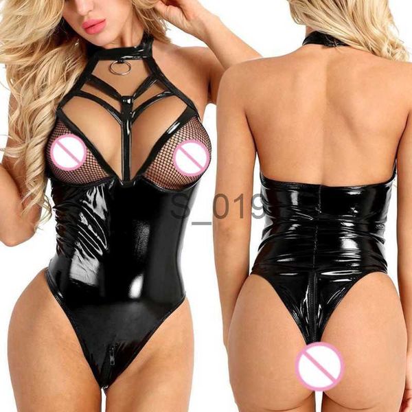 set see through leotard patent leather lingerie mesh transparent female bodysuit erotic underwear sexi women halter catsuit x0801, Red;black
set see through leotard patent leather lingerie mesh transparent female bodysuit erotic underwear sexi women halter catsuit x0801, Red;black