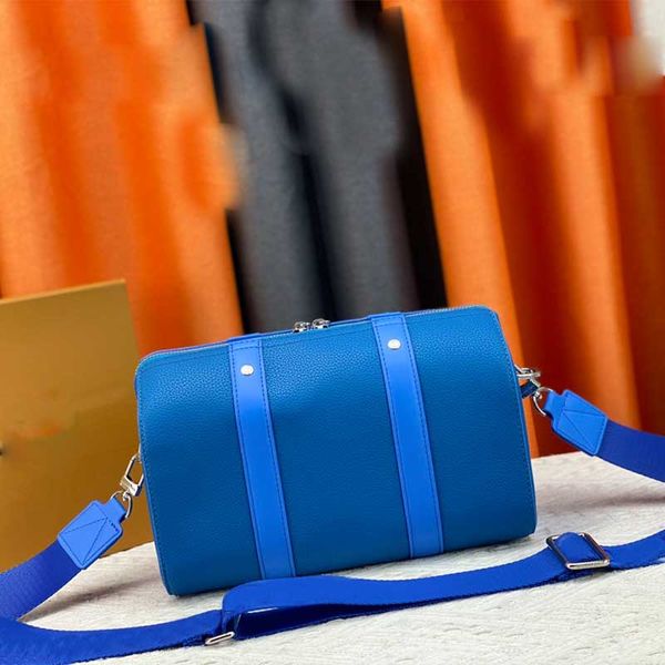 m23129 designer men shoulder bags women handbag new blue leather keepall travel bag fashion monogram crossbody purse with long shoulder stra
m23129 designer men shoulder bags women handbag new blue leather keepall travel bag fashion monogram crossbody purse with long shoulder stra