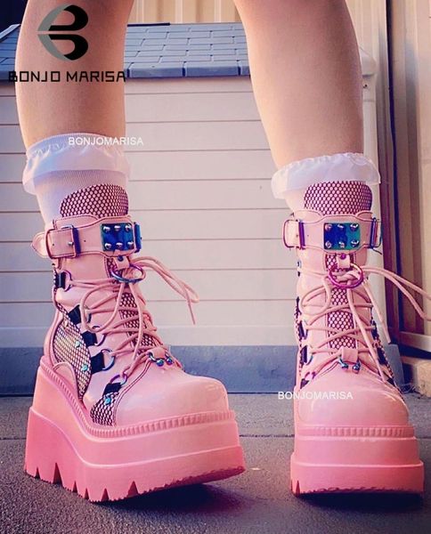 boots bonjomarisa ins brand platform designer goth combat boots for women punk zipper pink black autumn mesh fashion women's boots 2308
boots bonjomarisa ins brand platform designer goth combat boots for women punk zipper pink black autumn mesh fashion women's boots 2308