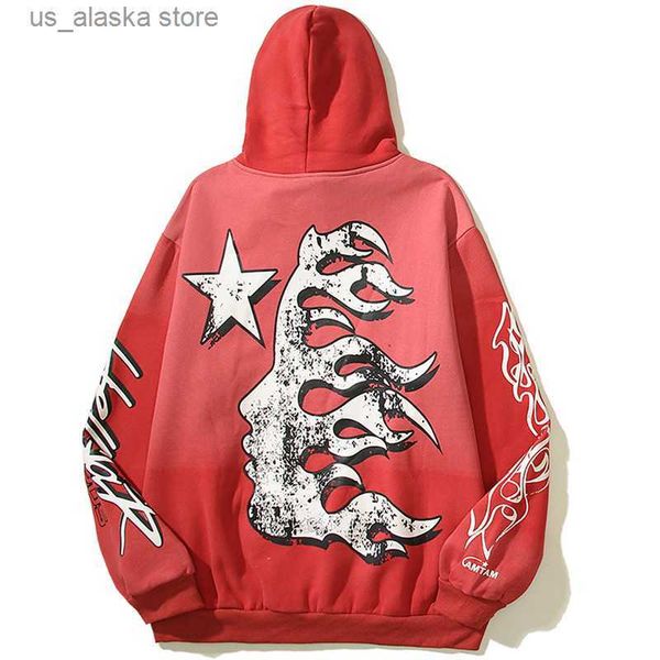 men's hoodies sweatshirts red hellstar hoodie plus velvet hellstar printed high street fashion hip hop loose hoodies sportswear couple, Black
men's hoodies sweatshirts red hellstar hoodie plus velvet hellstar printed high street fashion hip hop loose hoodies sportswear couple, Black