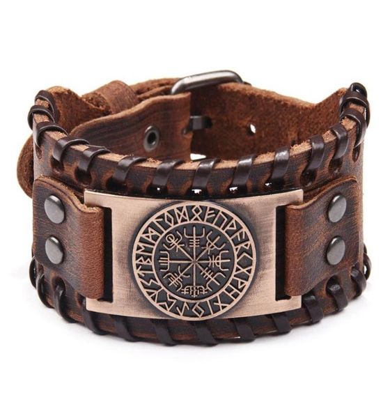 charm bracelets retro viking leather bracelet for men with odin symbol of runes nordic compass6130772, Golden;silver
charm bracelets retro viking leather bracelet for men with odin symbol of runes nordic compass6130772, Golden;silver