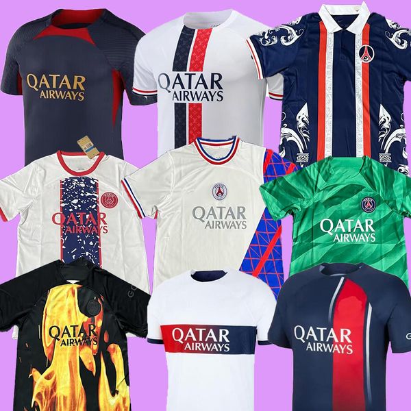 23 24 psgs soccer jerseys paris home away 4th mbappe 7 sergio ramos maillots football shirt 2023 2024 men training jersey goalkeeper enfants, Black;yellow
23 24 psgs soccer jerseys paris home away 4th mbappe 7 sergio ramos maillots football shirt 2023 2024 men training jersey goalkeeper enfants, Black;yellow