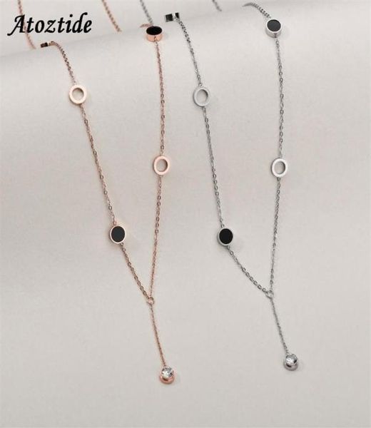 atoztide trendy long pendant cubic zirconia necklaces for women choker rose gold clavicle chain necklaces drop 260c1824333, Silver
atoztide trendy long pendant cubic zirconia necklaces for women choker rose gold clavicle chain necklaces drop 260c1824333, Silver