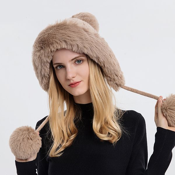 fashion designer jewelry women's pullover hat with three fur balls, outdoor thickened and plush versatile scarf, hat & glove sets whole, Blue;gray
fashion designer jewelry women's pullover hat with three fur balls, outdoor thickened and plush versatile scarf, hat & glove sets whole, Blue;gray