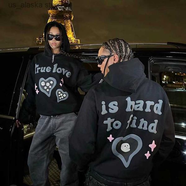 men's hoodies sweatshirts true love is hard to find foam broken hooded hoodies for men streetwear loose casual fleece sweatshirts pullo, Black
men's hoodies sweatshirts true love is hard to find foam broken hooded hoodies for men streetwear loose casual fleece sweatshirts pullo, Black