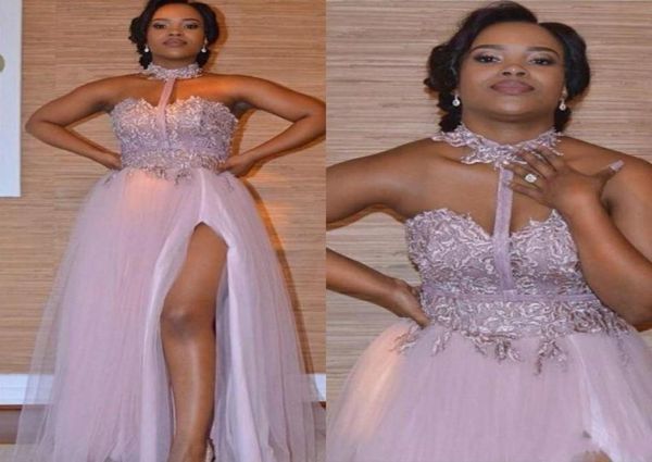 plus size dusty pink halter prom dresses 2019 sweetheart lace appliques side split evening gown african maid of honor brides7119934, Black
plus size dusty pink halter prom dresses 2019 sweetheart lace appliques side split evening gown african maid of honor brides7119934, Black