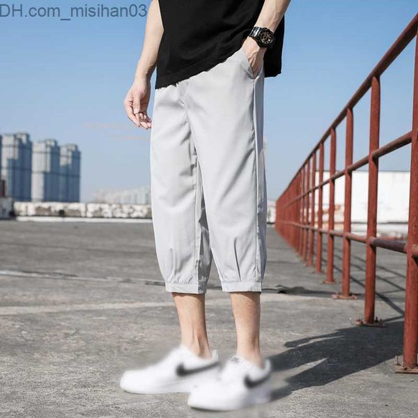 men's pants new men's seven minute trousers solid color quick dry jogging pants fashion casual breeze z230801, Black
men's pants new men's seven minute trousers solid color quick dry jogging pants fashion casual breeze z230801, Black