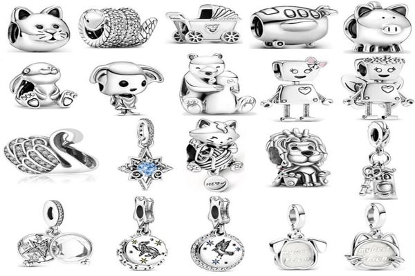 s925 sterling silver bead charms beaded cute robot diy fashion women's jewelry gift original fit luxury bracelet ladies classic strolle, Bronze;silver
s925 sterling silver bead charms beaded cute robot diy fashion women's jewelry gift original fit luxury bracelet ladies classic strolle, Bronze;silver