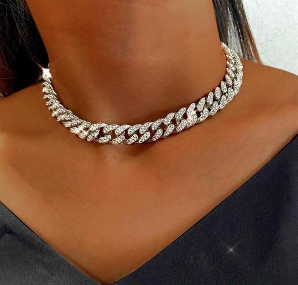 high gold silver color iced out rhinestone choker necklace women bling cuban link chain crystal necklace hip hop jewlery310t7260696
high gold silver color iced out rhinestone choker necklace women bling cuban link chain crystal necklace hip hop jewlery310t7260696