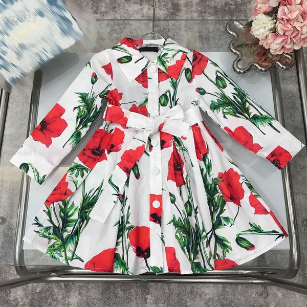 2023 fashion girls dresses designer baby clothes flower print kids dress long sleeved lapel skirt multiple product, Red;yellow
2023 fashion girls dresses designer baby clothes flower print kids dress long sleeved lapel skirt multiple product, Red;yellow
