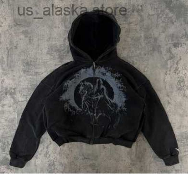 men's hoodies sweatshirts y2k american retro pattern loose zipper hooded sweater women autumn gothic punk high street casual long-sleev, Black
men's hoodies sweatshirts y2k american retro pattern loose zipper hooded sweater women autumn gothic punk high street casual long-sleev, Black